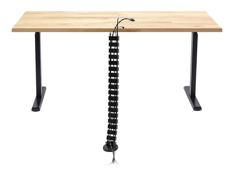 Mount-It! ABS Plastic Cable Organizer System, 50.5", Black (MI-7280)