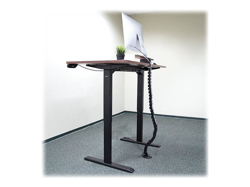 Mount-It! ABS Plastic Cable Organizer System, 50.5", Black (MI-7280)
