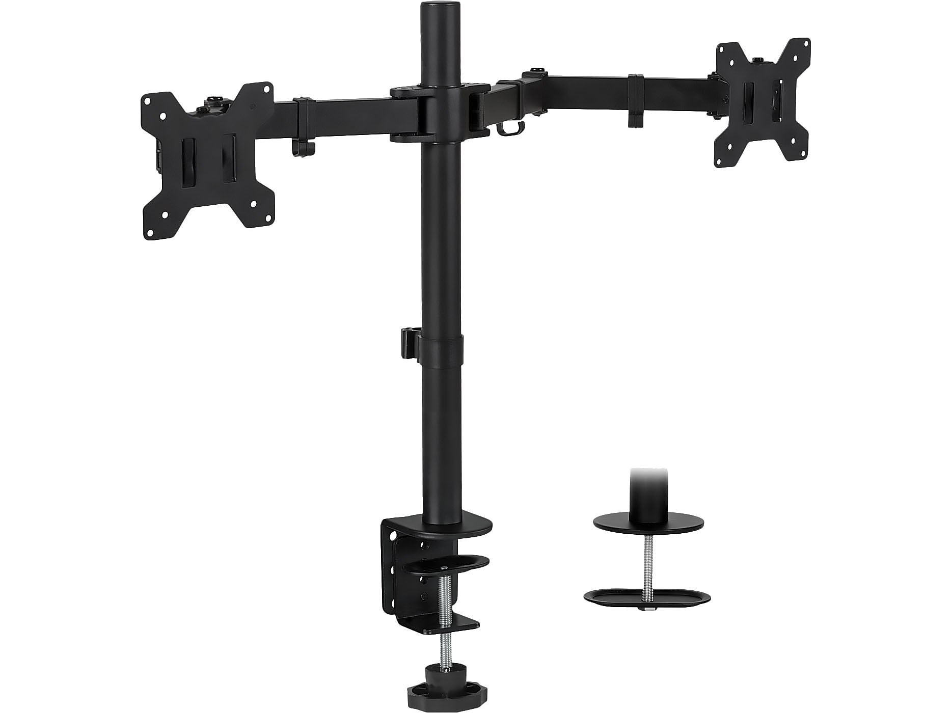 Mount-lt! Adjustable Full Motion Monitor Arm Mount, Up to 32" Monitor, Black (MI-2752L)