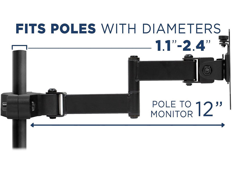 Mount-It! Full-Motion Truss/Pole TV Mount, 17.6 lbs. Max. (MI-391)