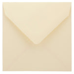 JAM Paper 5 x 5 Square Invitation Envelopes with Euro Flap, Ivory, 100/Pack (02792256B)