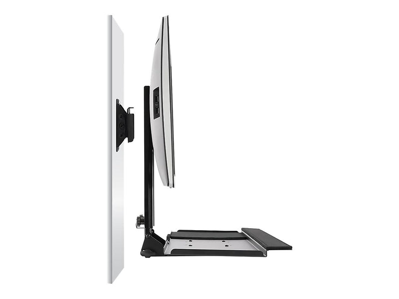 Mount-lt! Adjustable Monitor and Keyboard Wall Mount, Up to 32", Black (MI-7919)