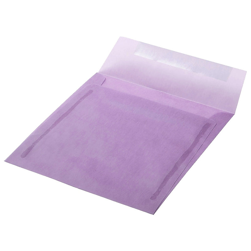JAM Paper 6.5" x 6.5" Square Translucent Vellum Invitation Envelopes, Purple, 100/Pack (2812713B)
