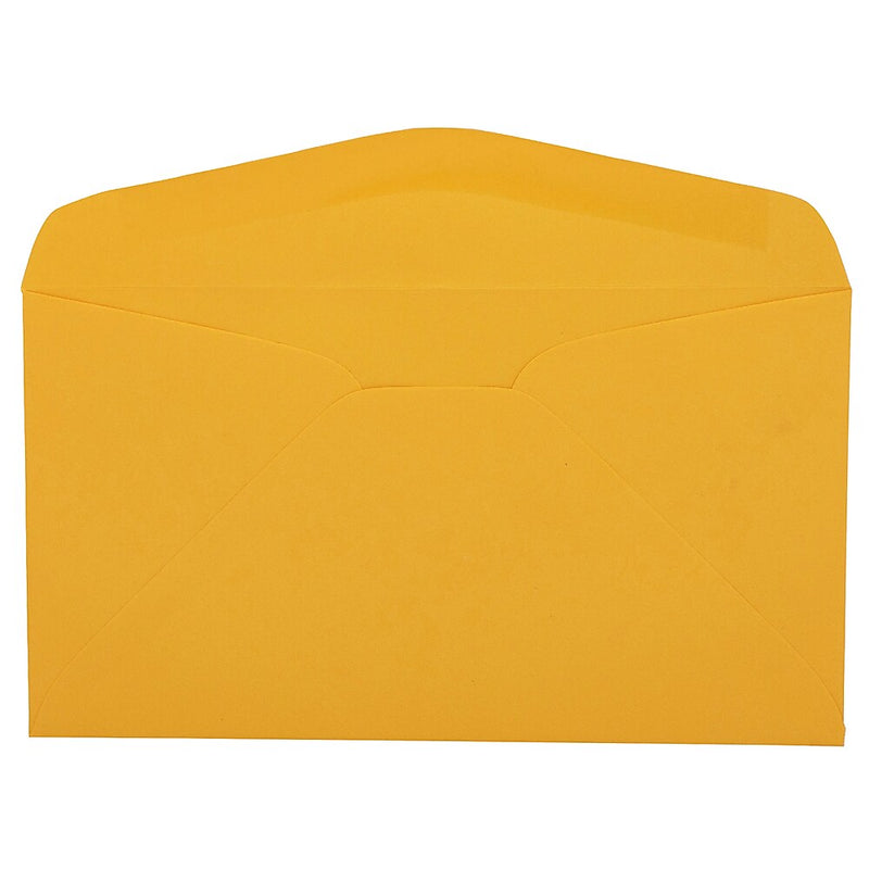 JAM Paper #6 3/4 Commercial Colored Envelopes, 3.625 x 6.5, Goldenrod Orange, Bulk 1000/Carton (557612642)