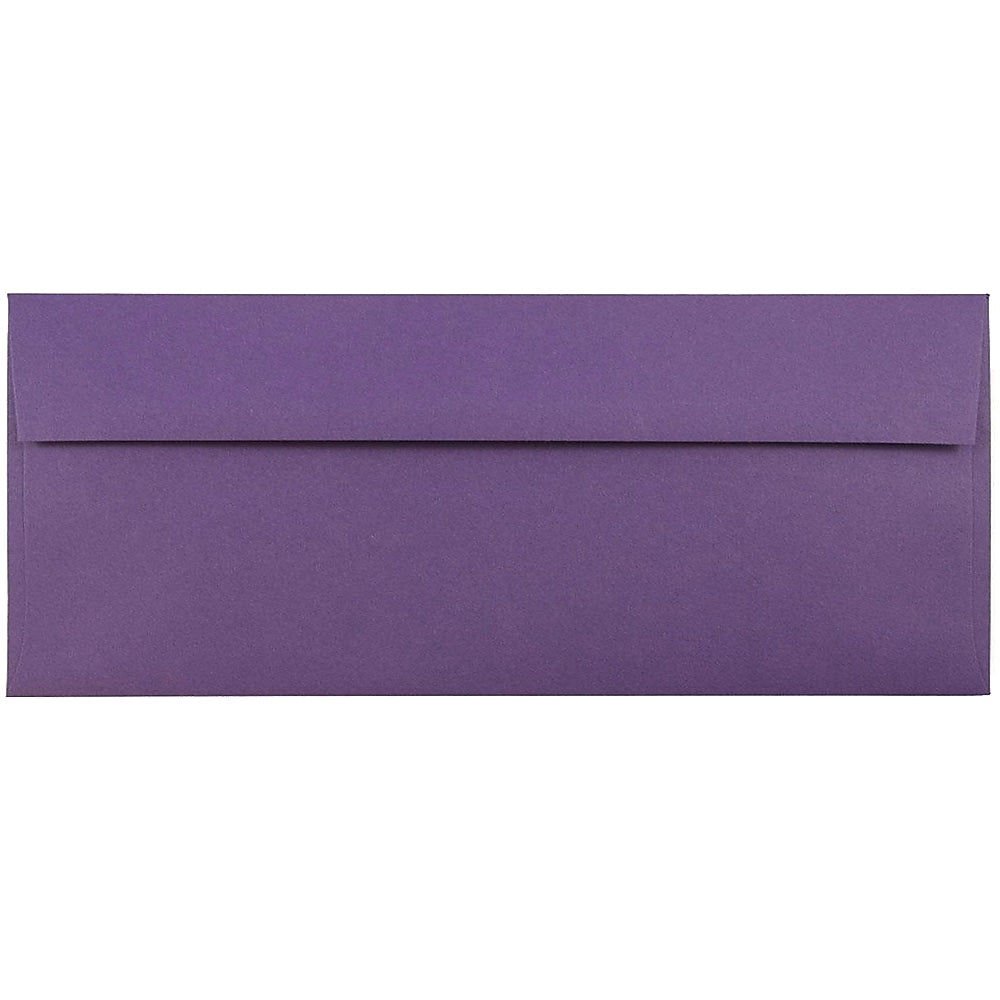 JAM Paper #10 Business Envelopes, 4.125 x 9.5, Dark Purple, Bulk 1000/Carton (563912516B)