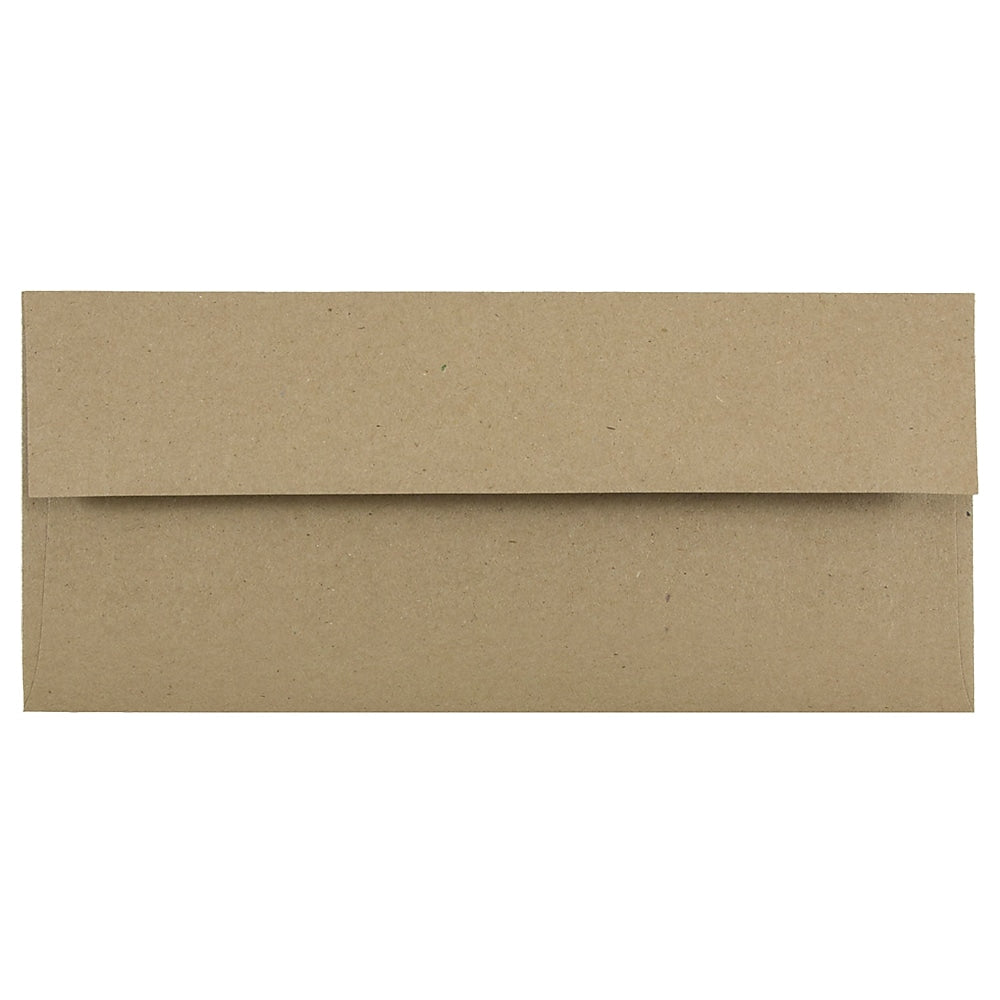 JAM Paper #10 Kraft Business Envelope, 4 1/8" x 9 1/2", Brown Kraft, 25/Pack (6314842)