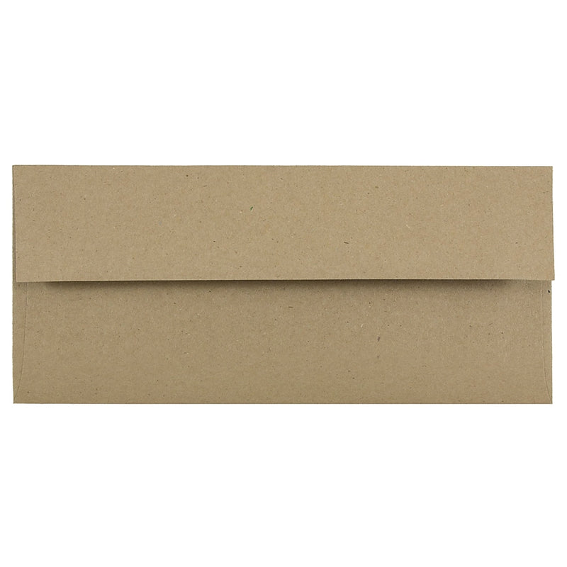 JAM Paper #10 Kraft Business Envelope, 4 1/8" x 9 1/2", Brown Kraft, 25/Pack (6314842)