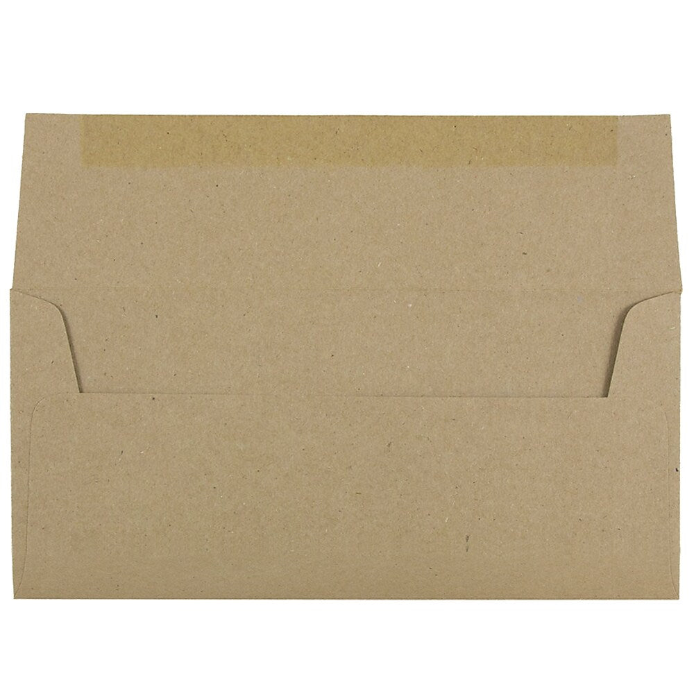 JAM Paper #10 Kraft Business Envelope, 4 1/8" x 9 1/2", Brown Kraft, 25/Pack (6314842)