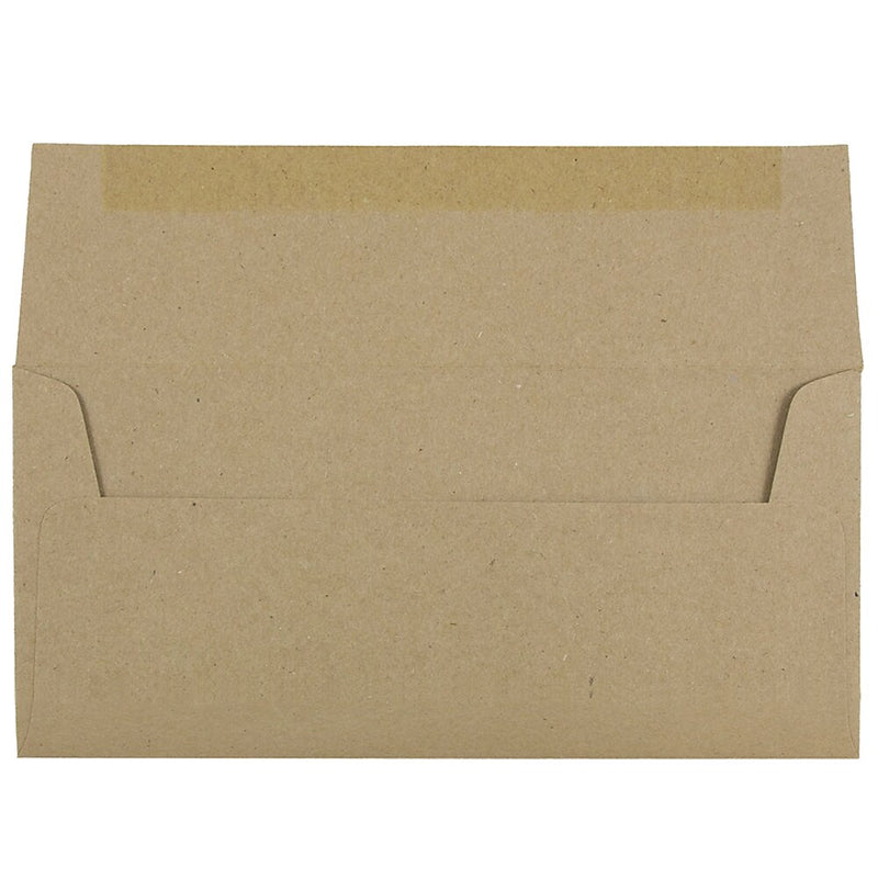 JAM Paper #10 Kraft Business Envelopes, 4.125 x 9.5, Brown Kraft Paper Bag, 100/Pack (6314842B)