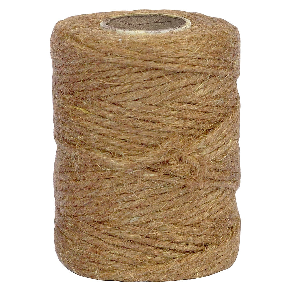 JAM Paper Jute Twine, 0.13" x 162 ft., Brown (6785142)