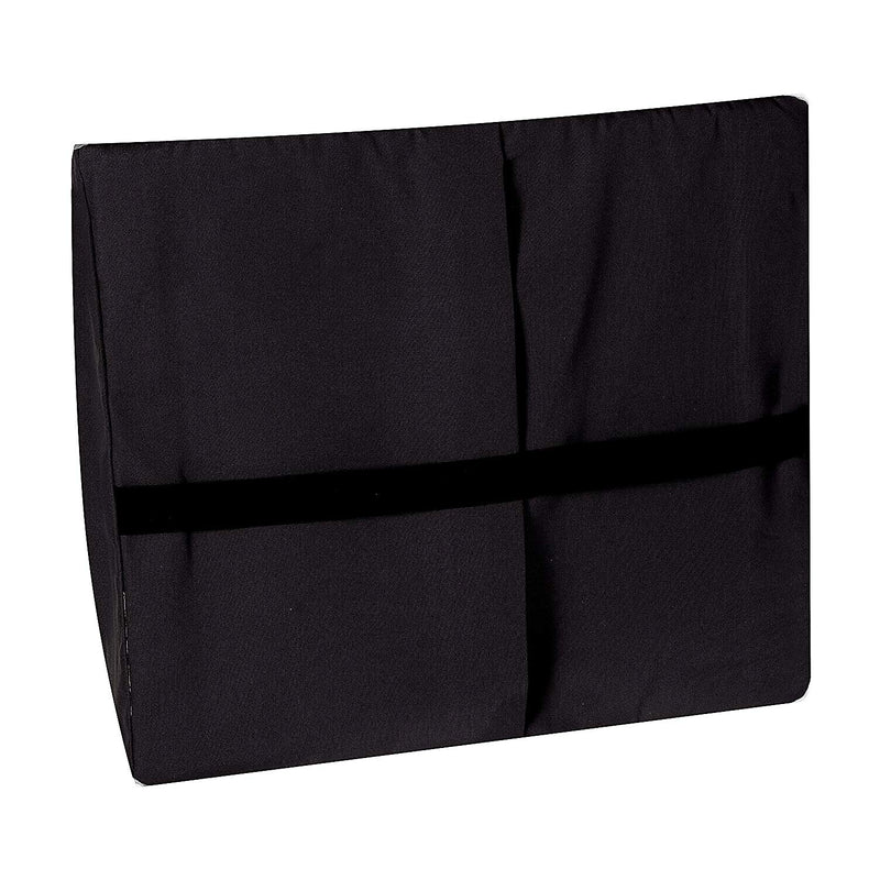 DMI 14" x 13" Foam Memory Lumbar Cushion with Strap, Polyester/Cotton Cover, Black