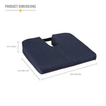 DMI Sloping Seat Coccyx Cushion, Foam, Navy Blue (513-7938-2400)