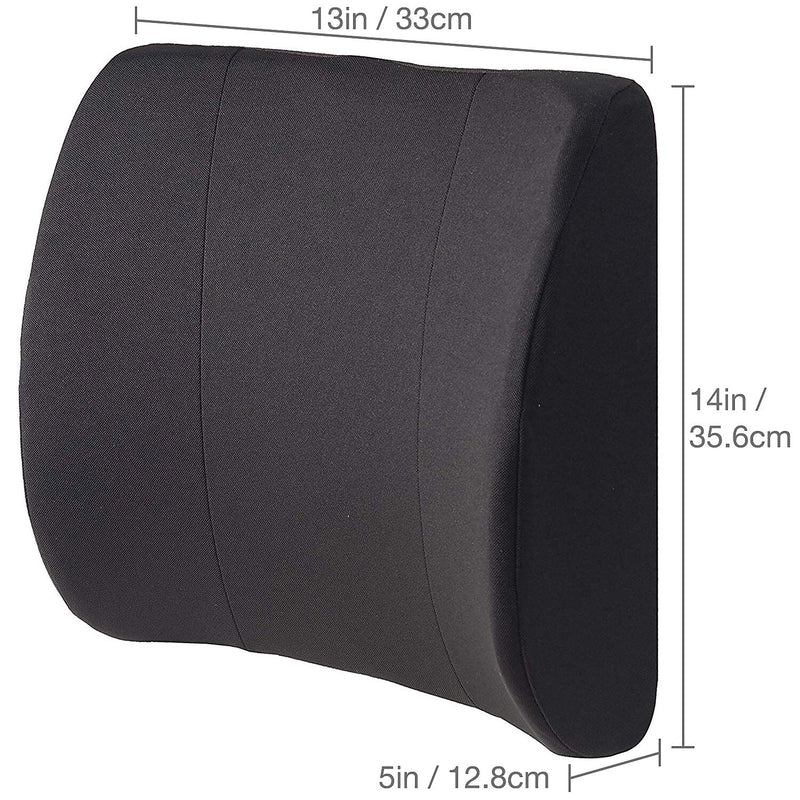 DMI Relax-A-Bac Cotton/Polyester Blend Back Cushion, Black (555-7302-0200)