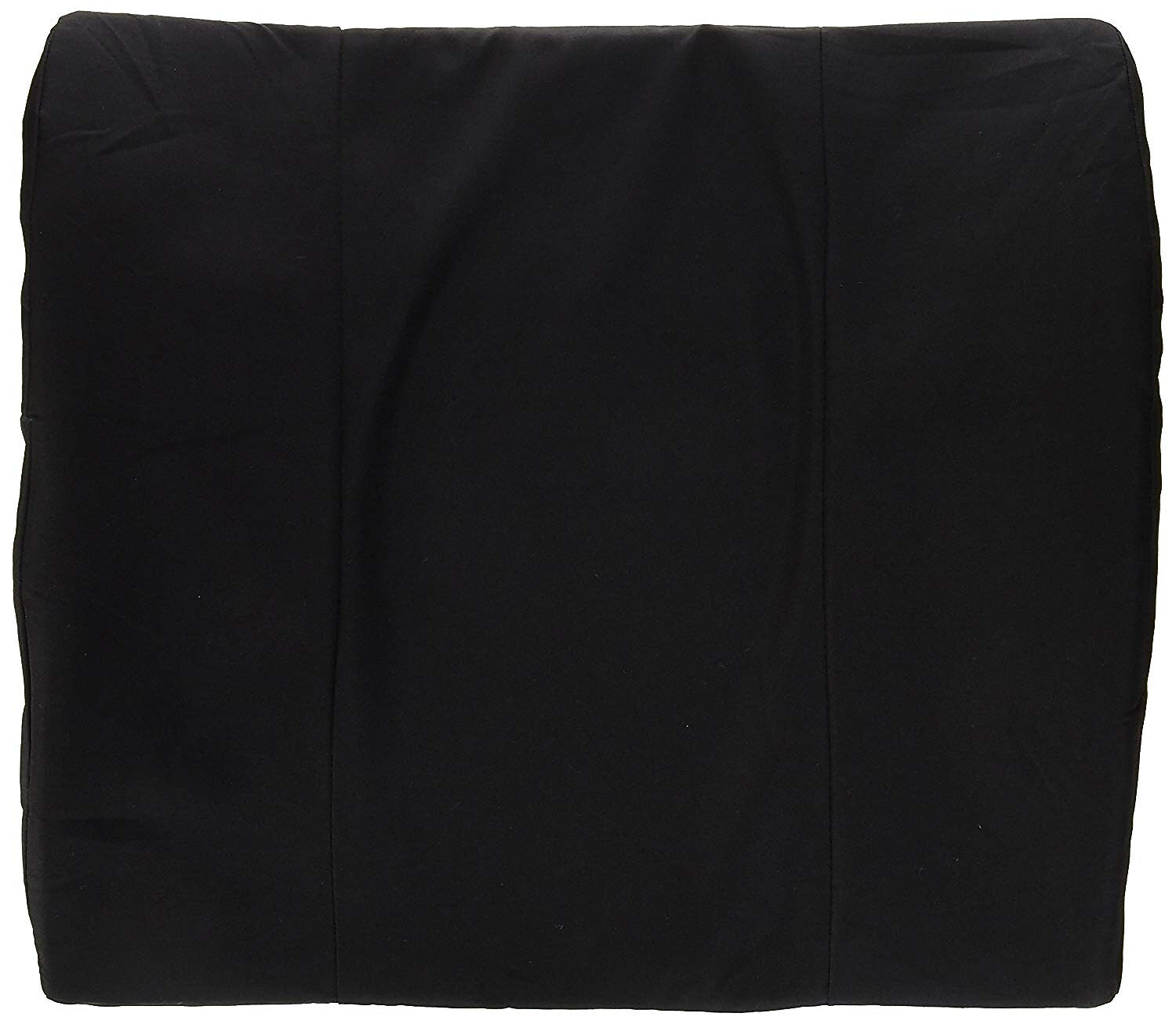 DMI 14" x 13" Foam Memory Lumbar Cushion with Strap, Polyester/Cotton Cover, Black
