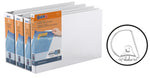 Stride Deluxe Heavy Duty 1 1/2" 3-Ring View Binders, D-Ring, White (94020)