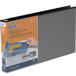 Stride QuickFit Heavy Duty 1" 3-Ring View Binders, Black (95011L)