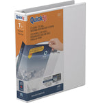 Stride 1 1/2" 3-Ring View Binders, White (8712-00)