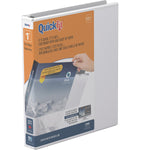 Stride 1" 3-Ring View Binders, White (8711-00)