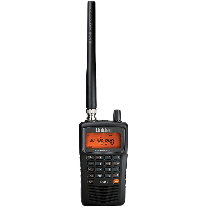 Uniden SR30C 500-Channel Compact Handheld Scanner, Black (UNNSR30C)