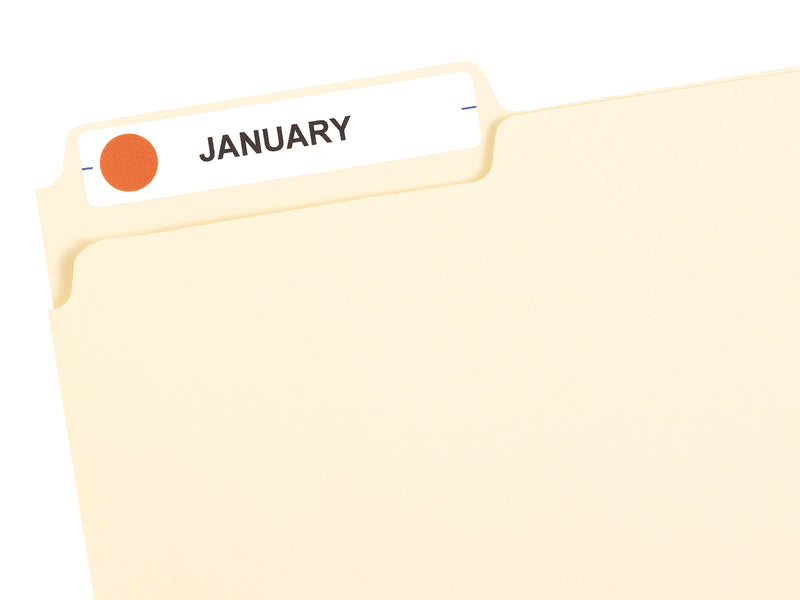 Avery Hand Written Color Coding Labels, 0.5"Dia., Neon Red, 60/Sheet, 14 Sheets/Pack  (5051)
