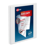 Avery Nonstick Heavy Duty 1/2" 3-Ring View Binders, Slant Ring, White (5234)