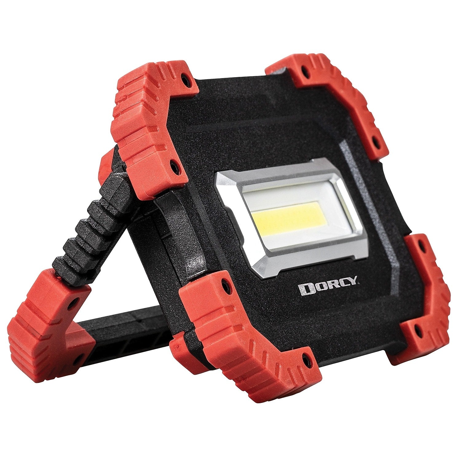 Dorcy Ultra USB 8" LED Rechargeable Work Light Lantern, Black/Red (41-4336)