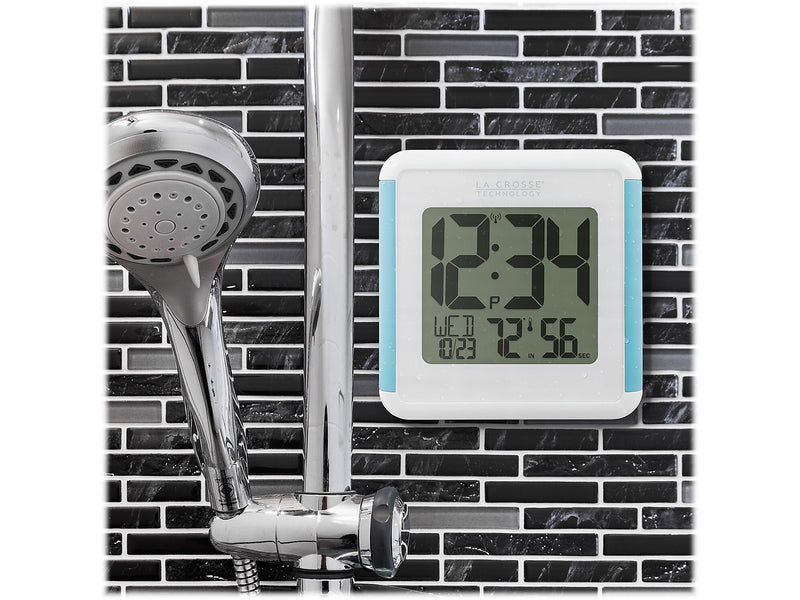 La Crosse Technology Shower Cube Atomic Wall/Table Clock (515-1912)