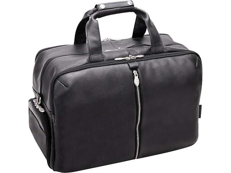 McKlein USA U Series 22" Leather Carry-On Travel Duffel, Black (18905)