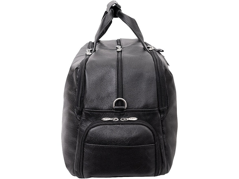 McKlein USA U Series 22" Leather Carry-On Travel Duffel, Black (18905)
