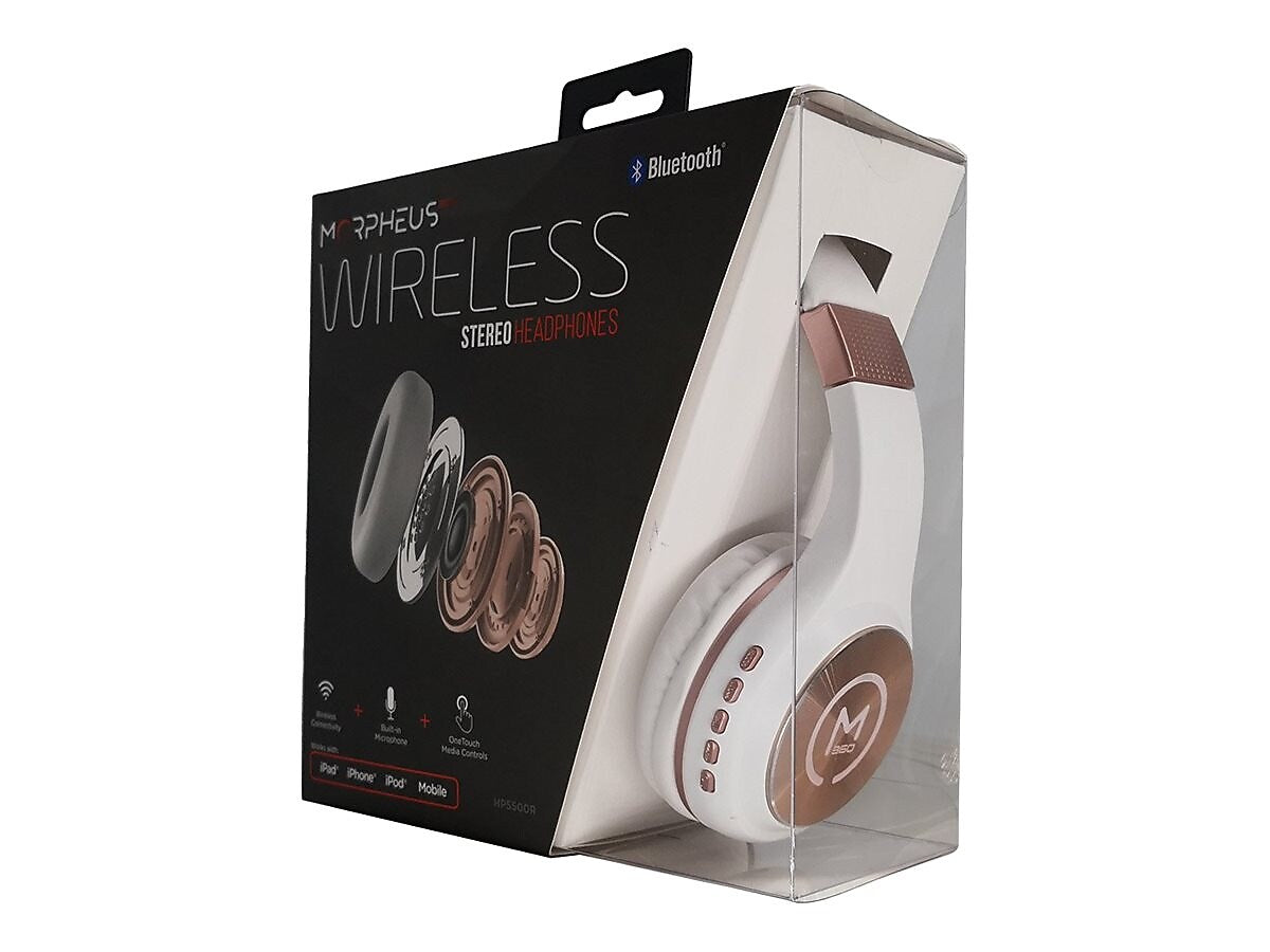 Morpheus 360 Serenity Bluetooth Wireless Noise Canceling Over-the-Ear Headphones, Bluetooth, Rosegold (HP5500R)