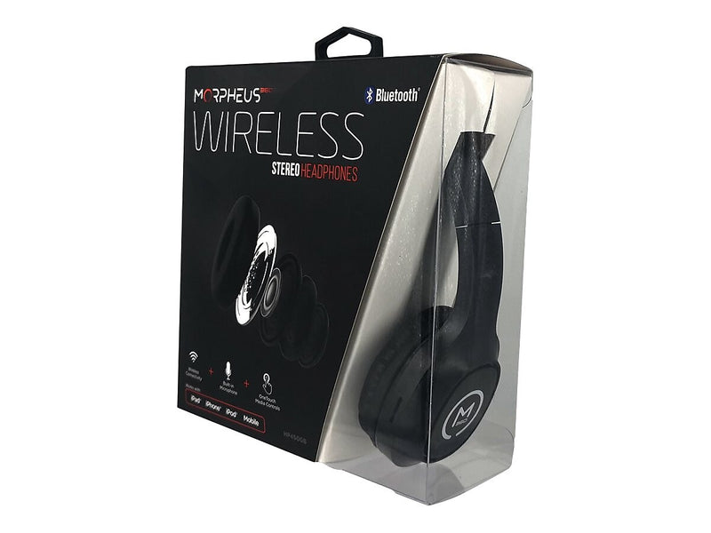 Morpheus 360 Tremors Bluetooth Wireless On-Ear Headphones, Black (HP4500B)