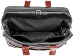 McKlein U Series 21" Leather Carry-On Travel Duffel, Black (19112)