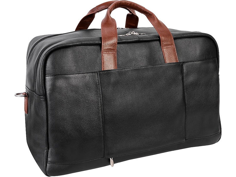 McKlein U Series 21" Leather Carry-On Travel Duffel, Black (19112)