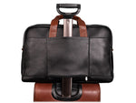 McKlein U Series 21" Leather Carry-On Travel Duffel, Black (19112)