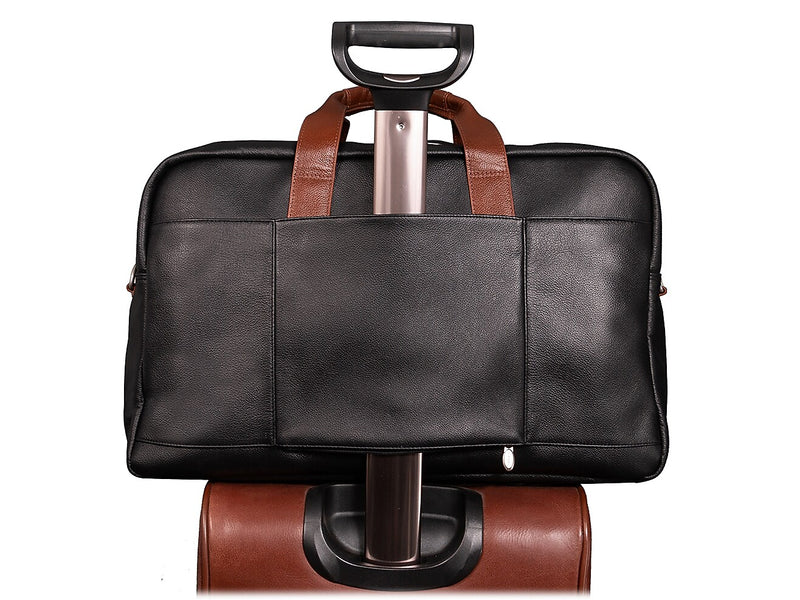 McKlein U Series 21" Leather Carry-On Travel Duffel, Black (19112)