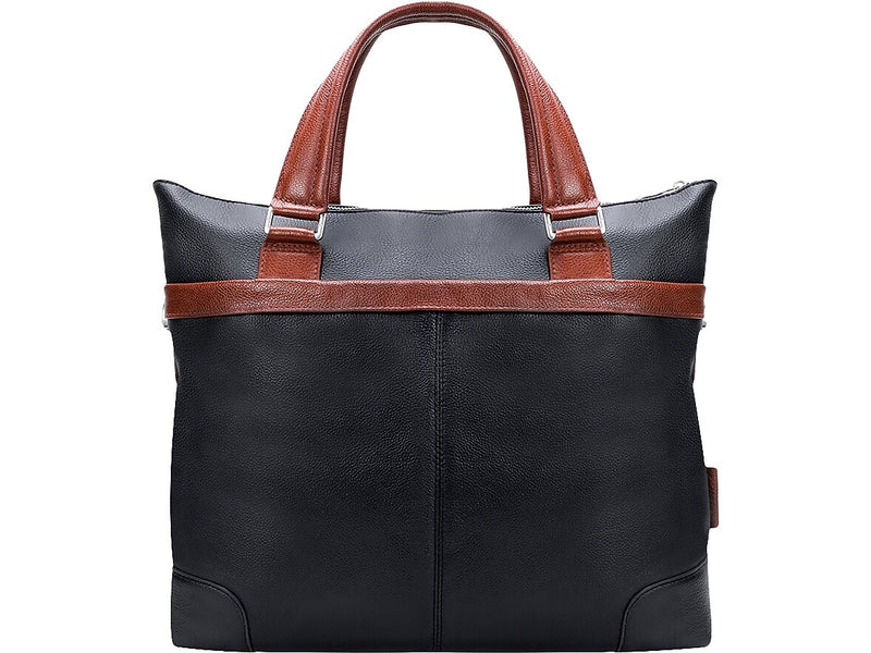 McKleinUSA EASTWARD U Series Leather Pocket Briefcase, Black (18392)