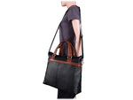 McKleinUSA EASTWARD U Series Leather Pocket Briefcase, Black (18392)