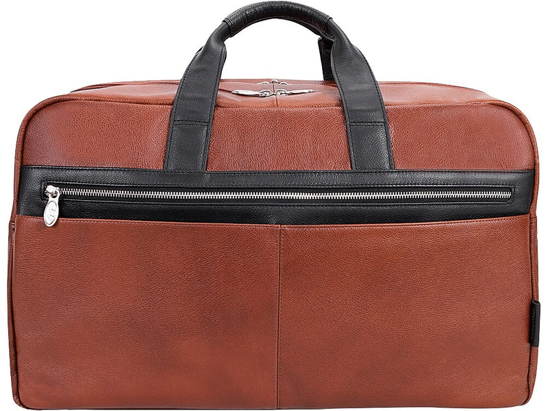 McKlein U Series 21" Leather Carry-On Travel Duffel, Brown (19110)