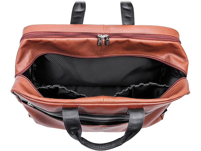 McKlein U Series 21" Leather Carry-On Travel Duffel, Brown (19110)
