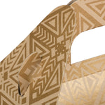 JAM Paper Gable Gift Box with Handle, 4" x 8" x 5.25", Gold/Kraft (4353520)