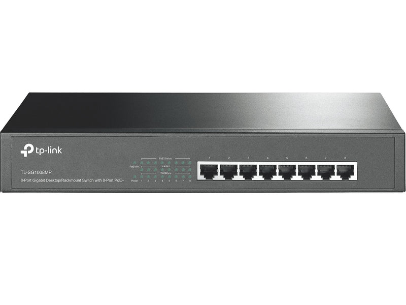TP-LINK TL-SG1008MP 8-Port Gigabit Ethernet Desktop/Rack-Mountable Switch