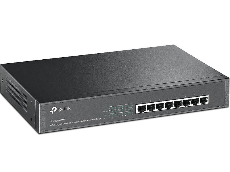TP-LINK TL-SG1008MP 8-Port Gigabit Ethernet Desktop/Rack-Mountable Switch