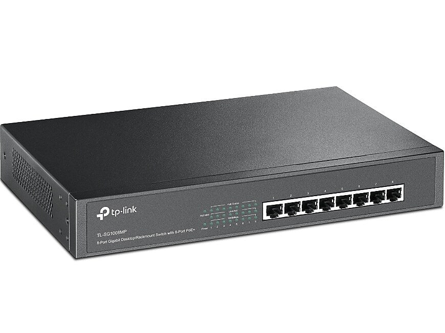 TP-LINK TL-SG1008MP 8-Port Gigabit Ethernet Desktop/Rack-Mountable Switch