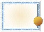 Great Papers Westminster Certificate Set, 8.5" x 11", White and Blue, 25/Pack (2015076)