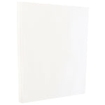 JAM Paper 100 lb. Cardstock Paper, 8.5" x 11", White Glossy, 250 Sheets/Pack (1034702)
