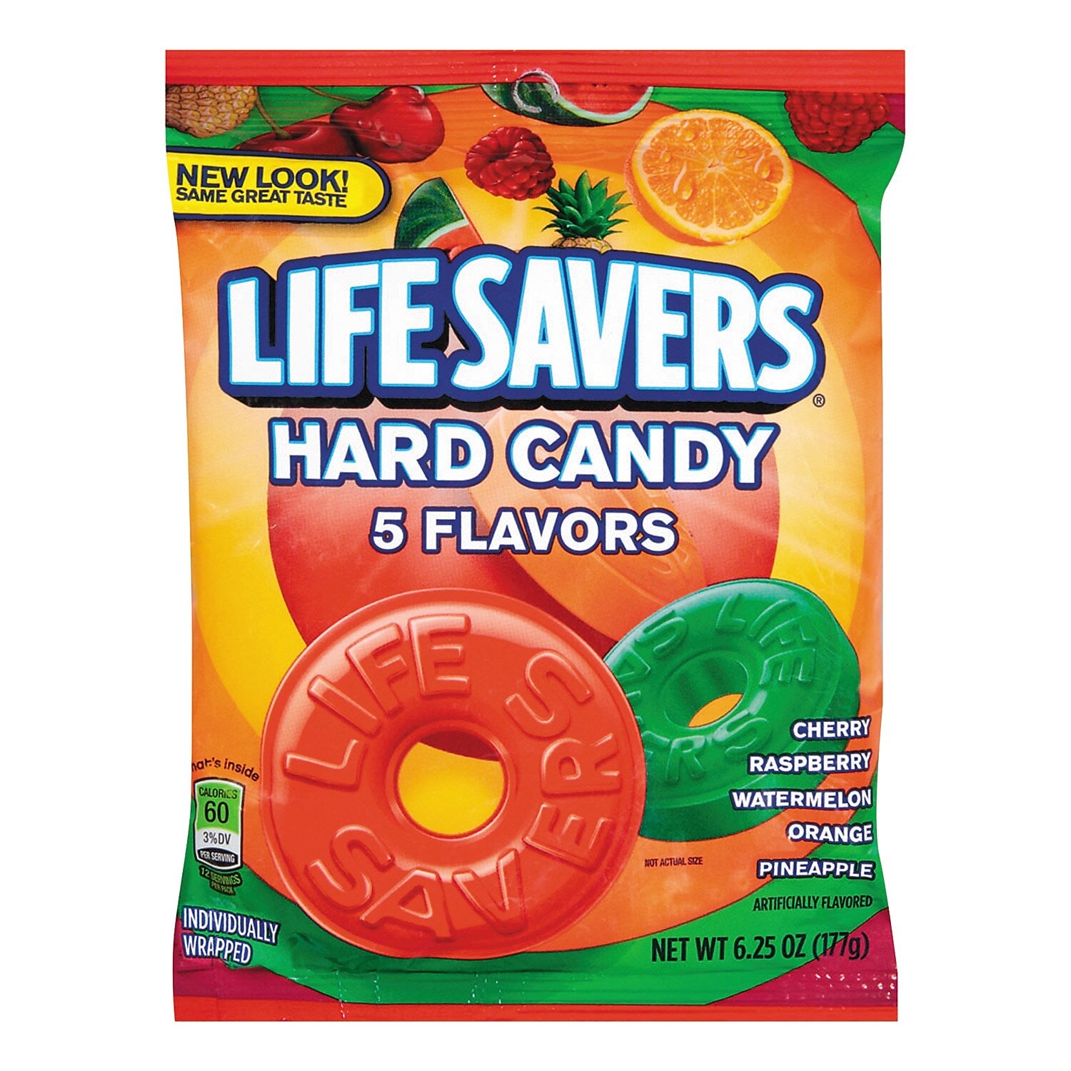 LifeSavers 5 Flavors Hard Candy, Assorted Flavors, 6.25 oz., (LFS88501)