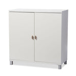 Baxton Studio Marcy 36"H Storage Cabinet with 5 Shelves, White (120-6470)