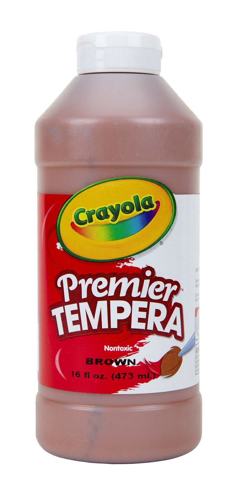 Crayola Premier Tempera Paint, Brown, 16 oz. (54-1216-007)