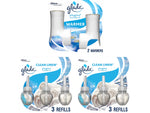 Glade PlugIns Scented Oil & Holders, Clean Linen, 0.67 Oz., 8/Pack  (313803)