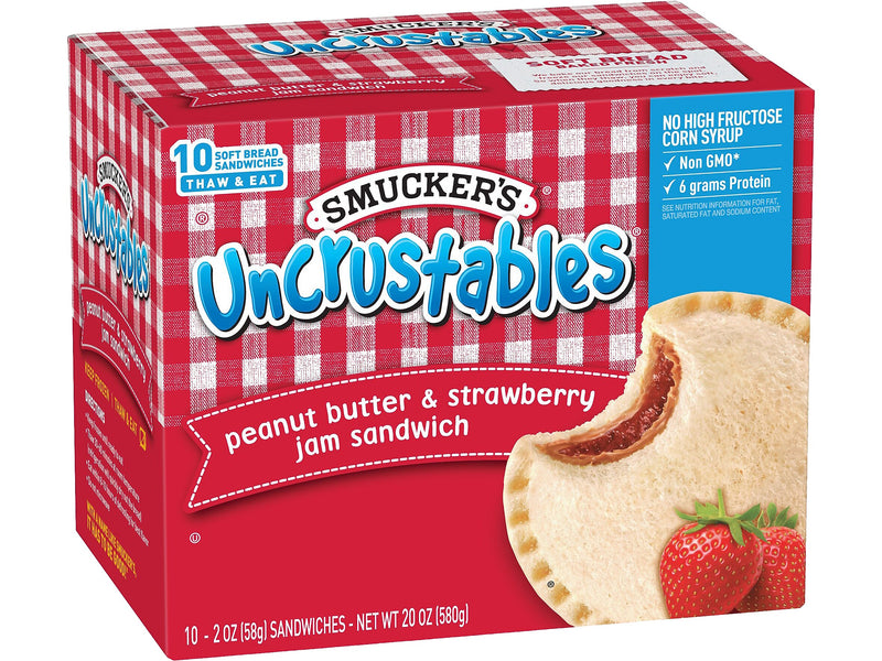 Smuckers Uncrustables Sandwich Variety Pack, 10 Sandwiches/Pack, 2/Pack (903-00134)